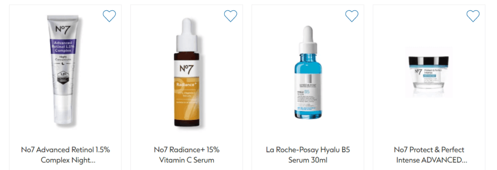 Boots Skincare Products