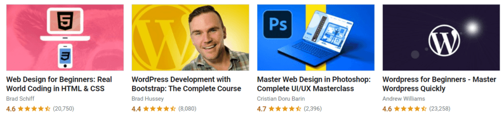 Udemy Web Development Courses