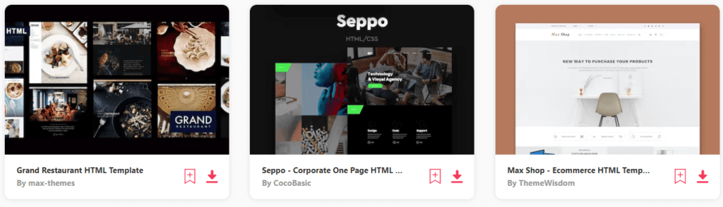 Envato Elements Website Templates