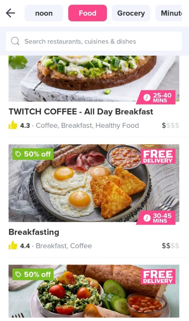 Noon Food Breakfast Dishes